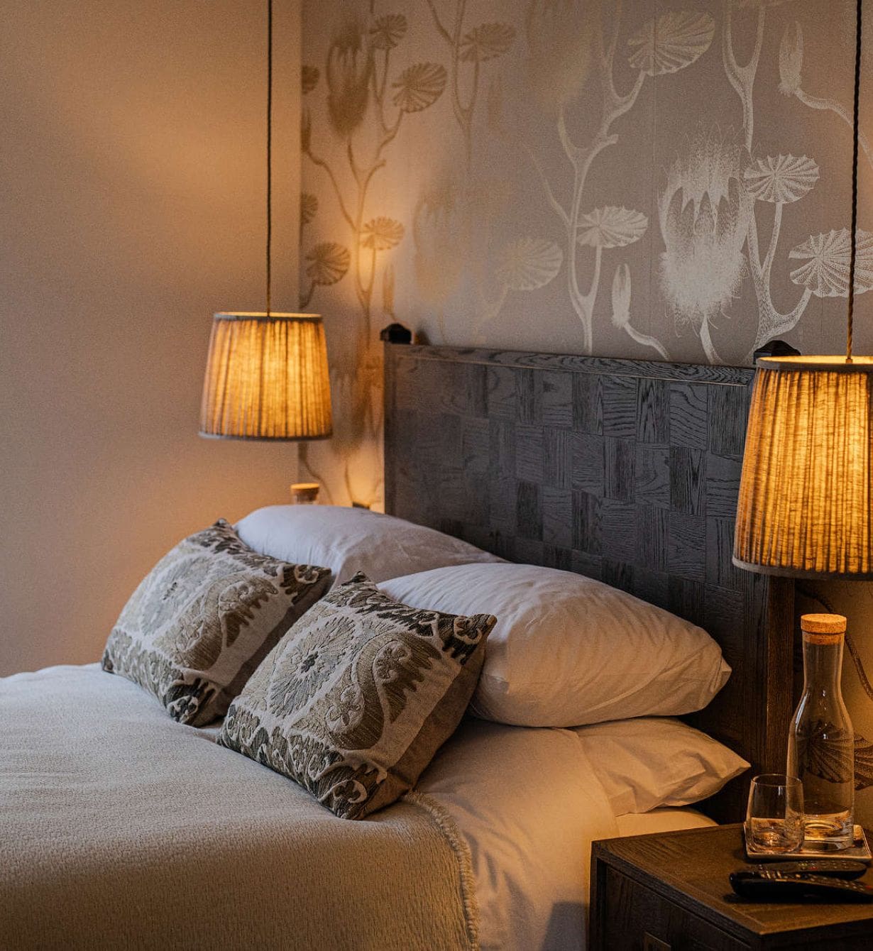 Luxury bedroom at 15 Albion Street featuring a double bed with bedside tables and elegant décor