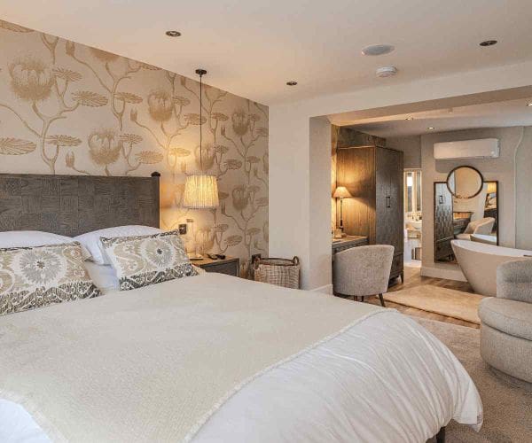 Boutique double bedroom with ensuite